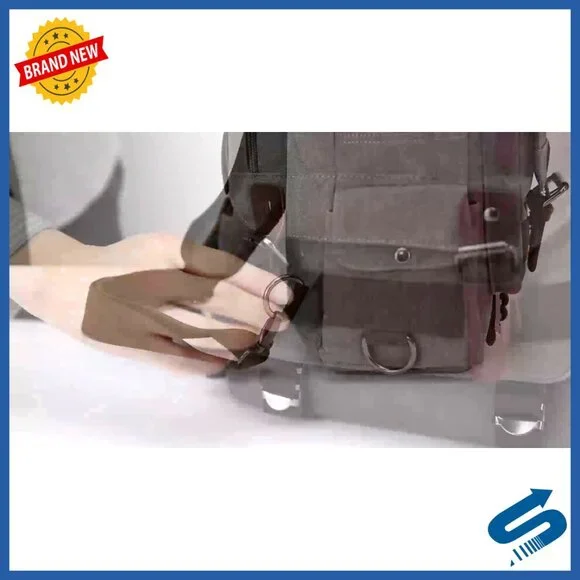 Canvas Cross Body Messenger Bag Retro Travel Backpack Adjustable Strap